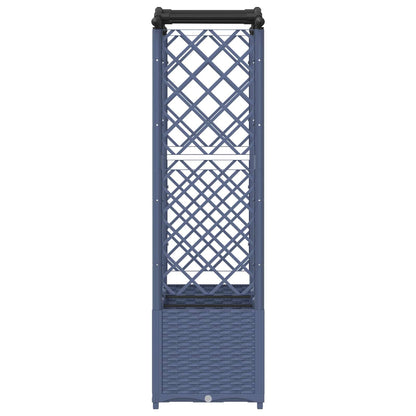 Cama Elevada Con Trellis Y Techo Gris 164 X 40 X 138 Cm Pp_4