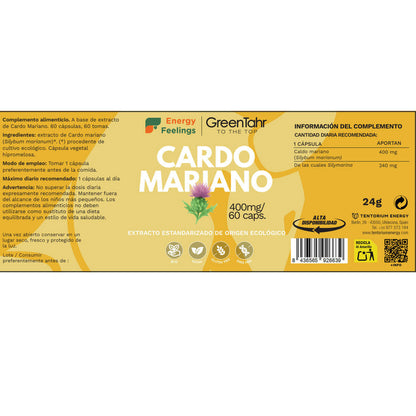 Extracto de Cardo Mariano Energy Feelings 60 cápsulas