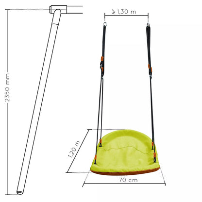 Assento de espreguiçadeira têxtil Soulet para baloiço