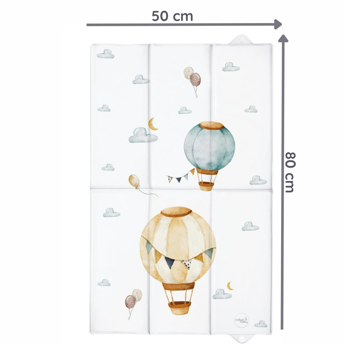 Basic Cambiador Plegable Xl Ceba Baby | Más Espacio Fuera De Casa, Sin Ocupar Más En El Bolso_3