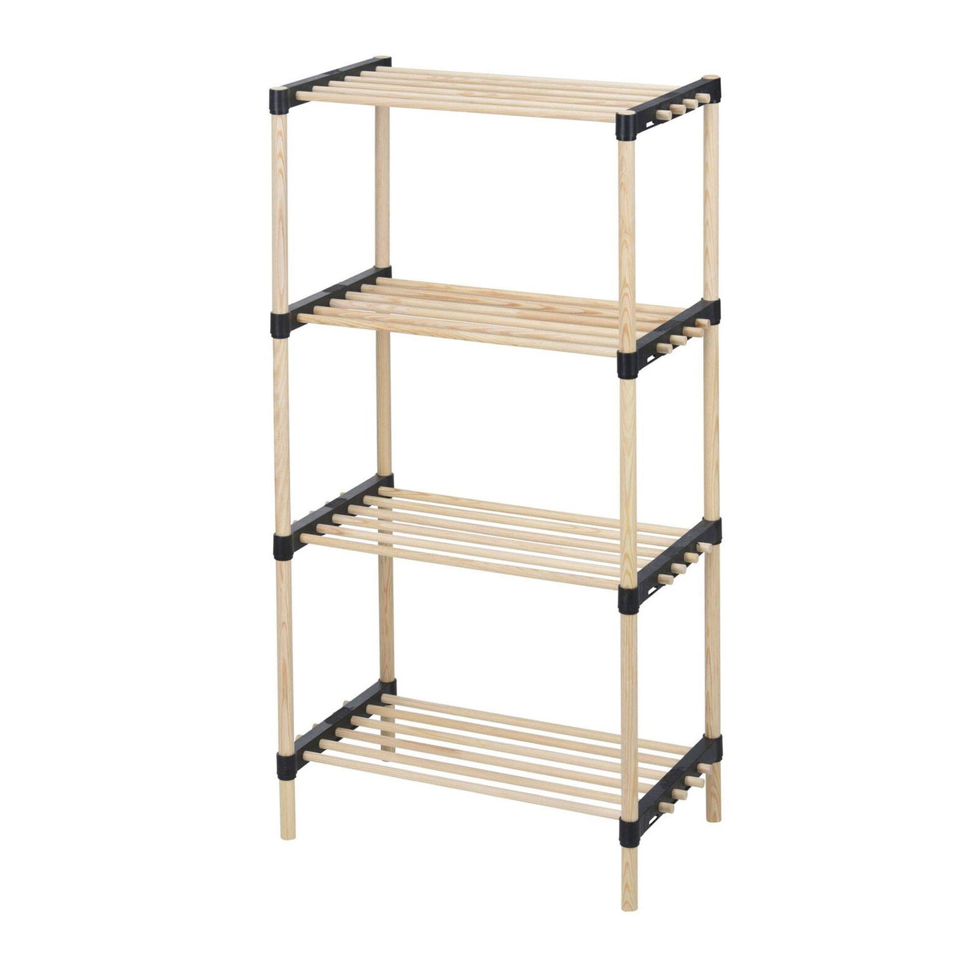 Well Home - Pack 2 Zapateros 4 Estantes Madera Y Metal_2
