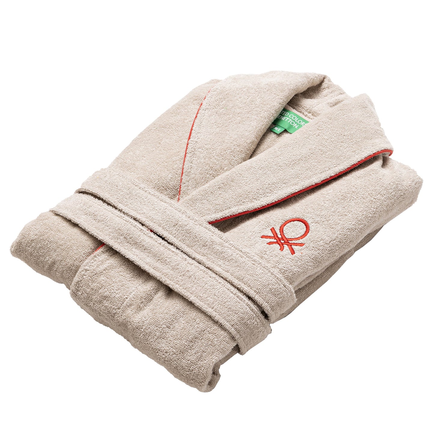 Albornoz L/xl 360gsm 100%algodon Beige Casa Benetton