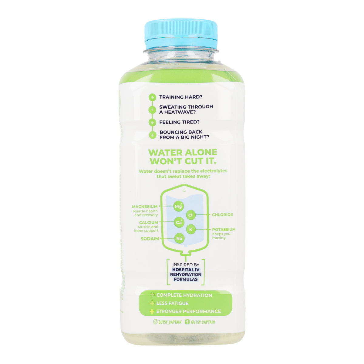Bebida Natural Electrolyte Lima-Limón Pet The Gutsy Captain 600 ml