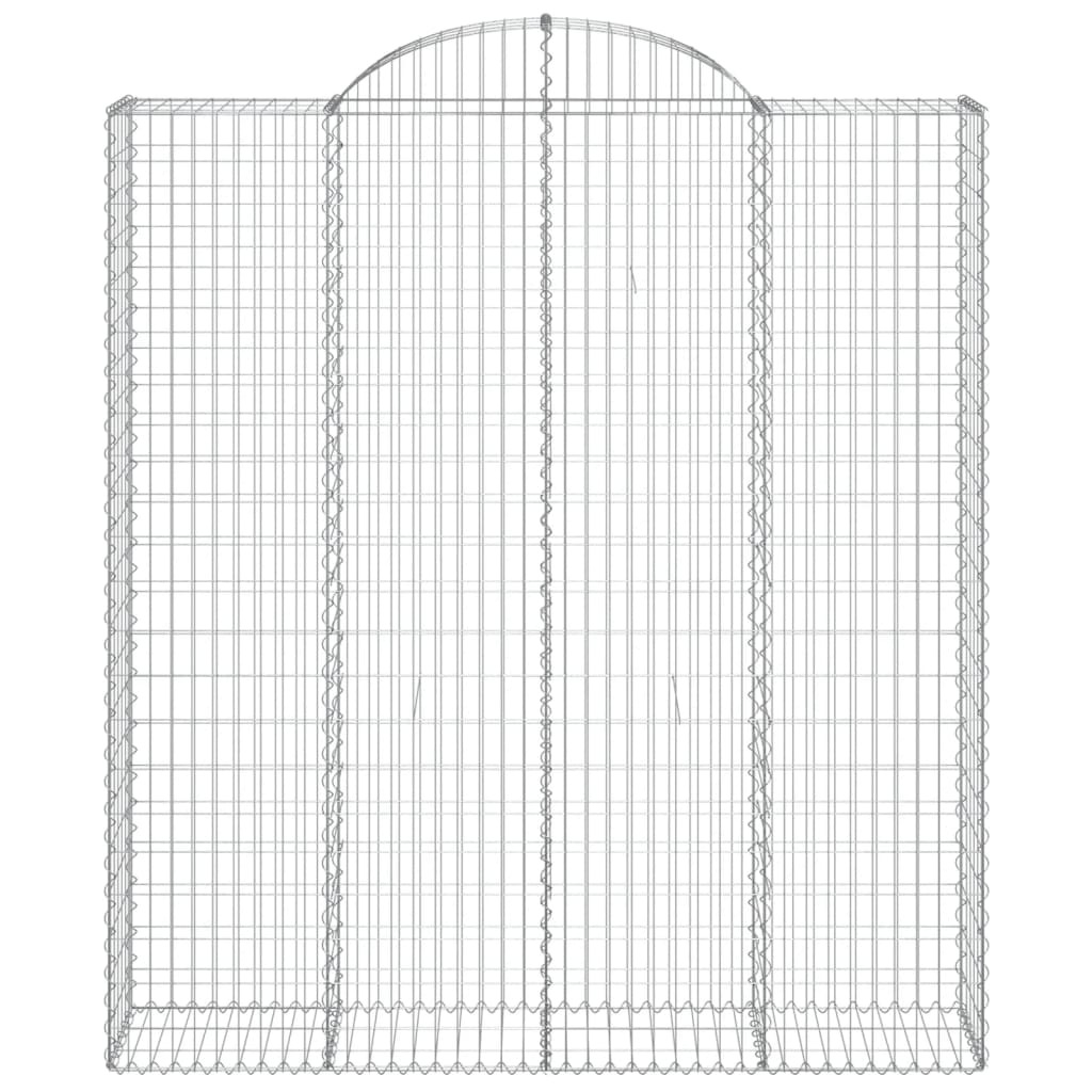 Cestas De Gaviones 14 Uds Forma De Arco Hierro 200x50x220/240cm_3