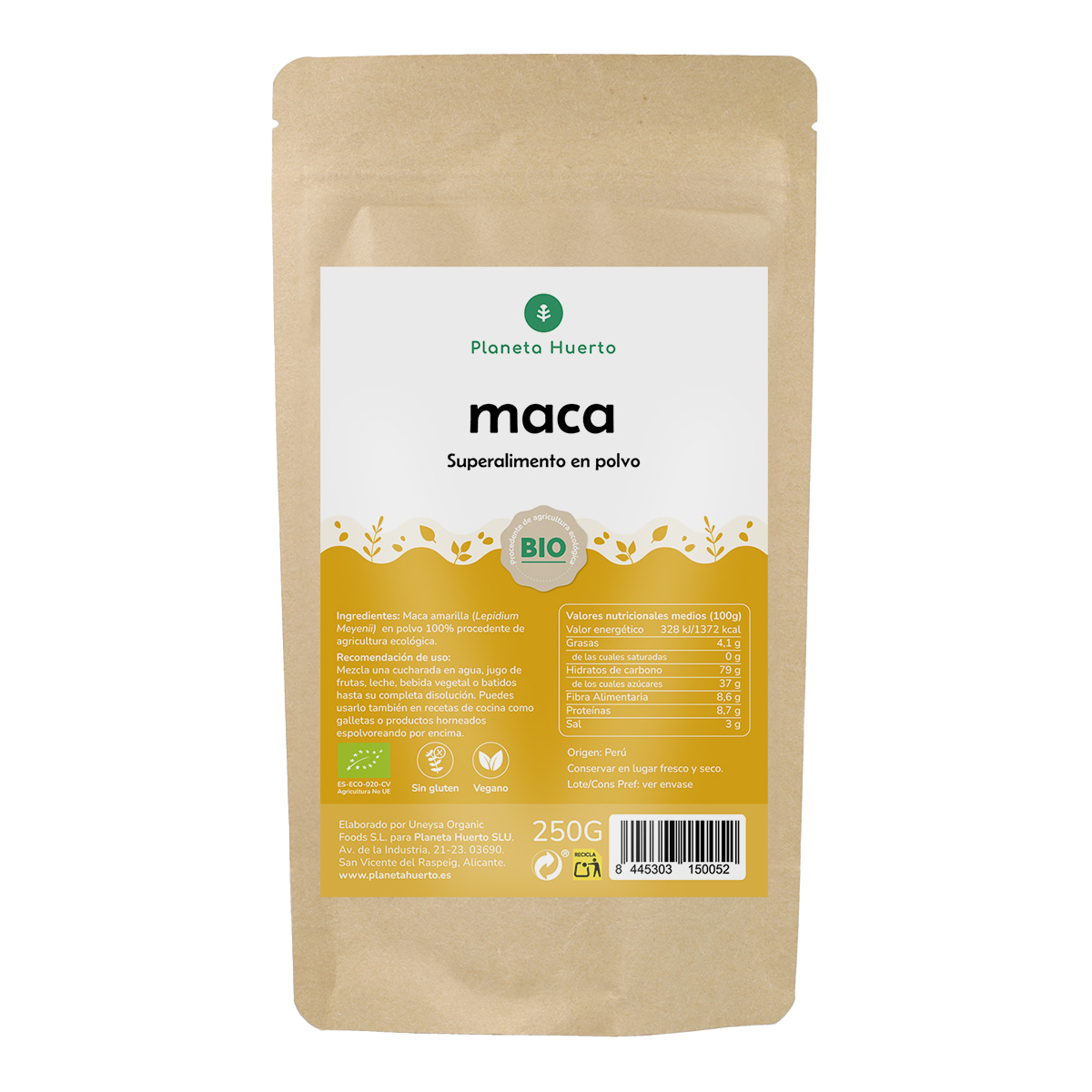 Maca em pó ECO Planeta Huerto 250g