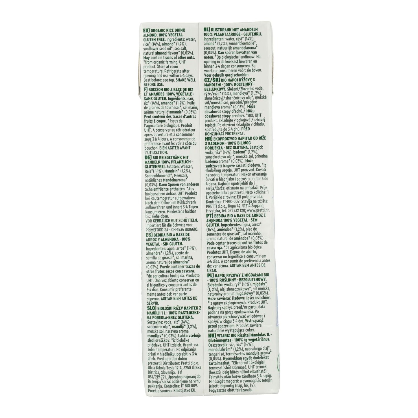 Pack de 6 Bebidas Vitariz de Arroz e Amêndoa 1 L