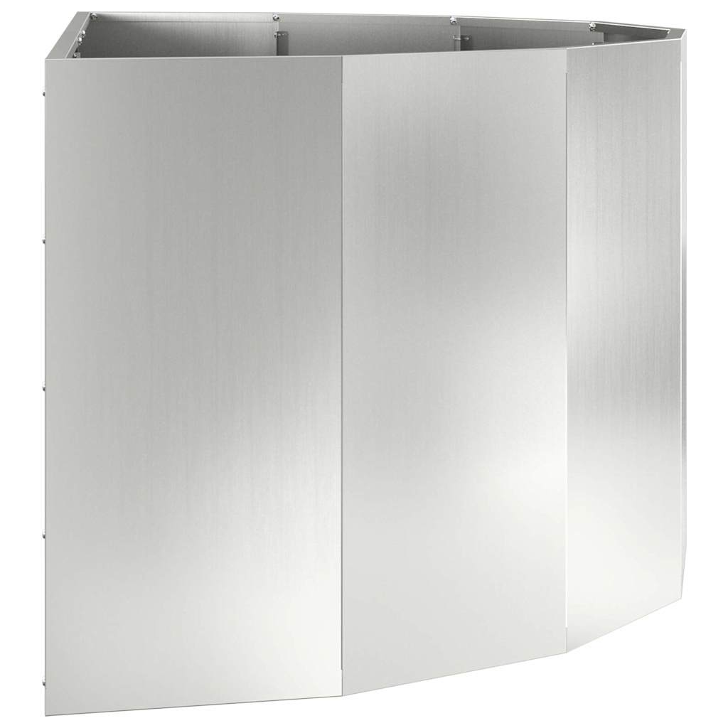 Jardinera Plateado 120 X 60 X 50 Cm Acero Galvanizado_5