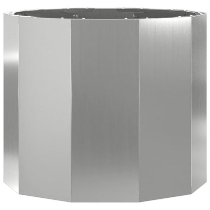 Jardinera Plateado 60 X 60 X 50 Cm Acero Galvanizado_4