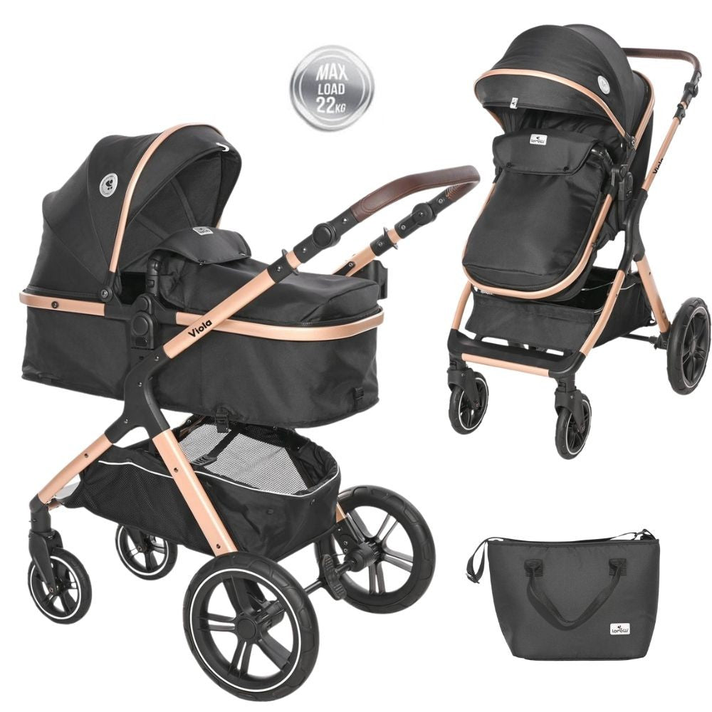 Carrito De Bebé Dúo Convertible Viola Hasta 22 Kg Black Diamond_0