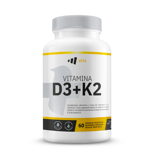 Vitamina D3 + K2 (50μg/75μg) - 60 Cápsulas Vegetales - Salud Cardiovascular - Masmusculo_0