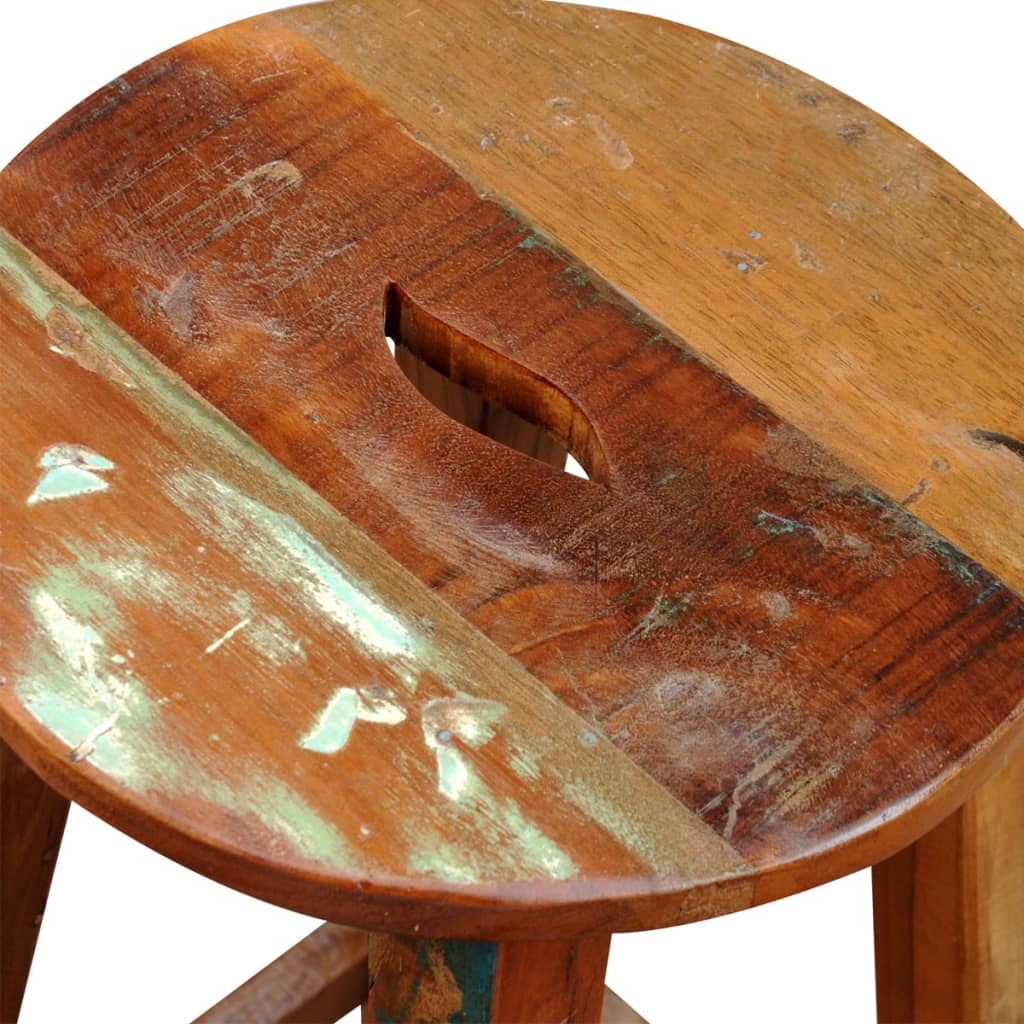 Taburete De Bar Madera Maciza Reciclada_5