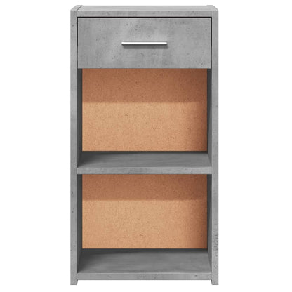 Mesita De Noche Madera De Ingeniería Gris Hormigón 35x34x65 Cm_3