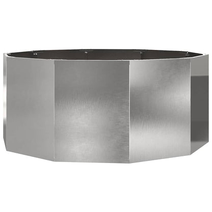 Jardinera Plateado 120 X 120 X 50 Cm Acero Inoxidable_0
