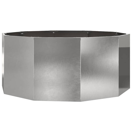 Jardinera Plateado 120 X 120 X 50 Cm Acero Inoxidable_0