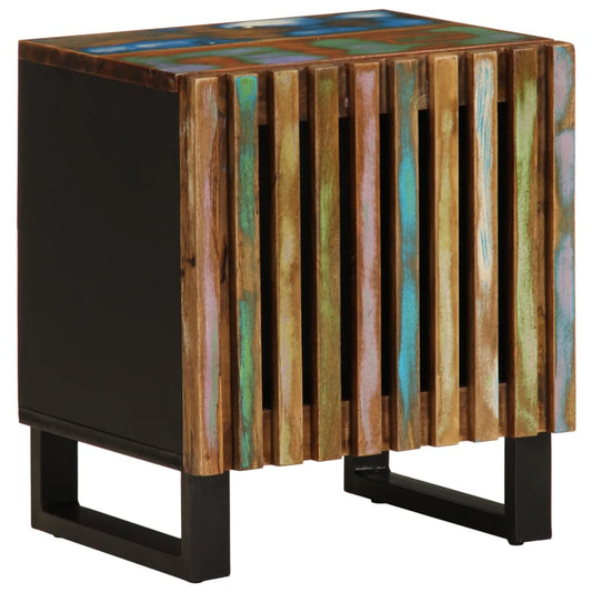 Mesitas De Noche 2 Uds De Madera Maciza Reciclada 40x34x46 Cm_0