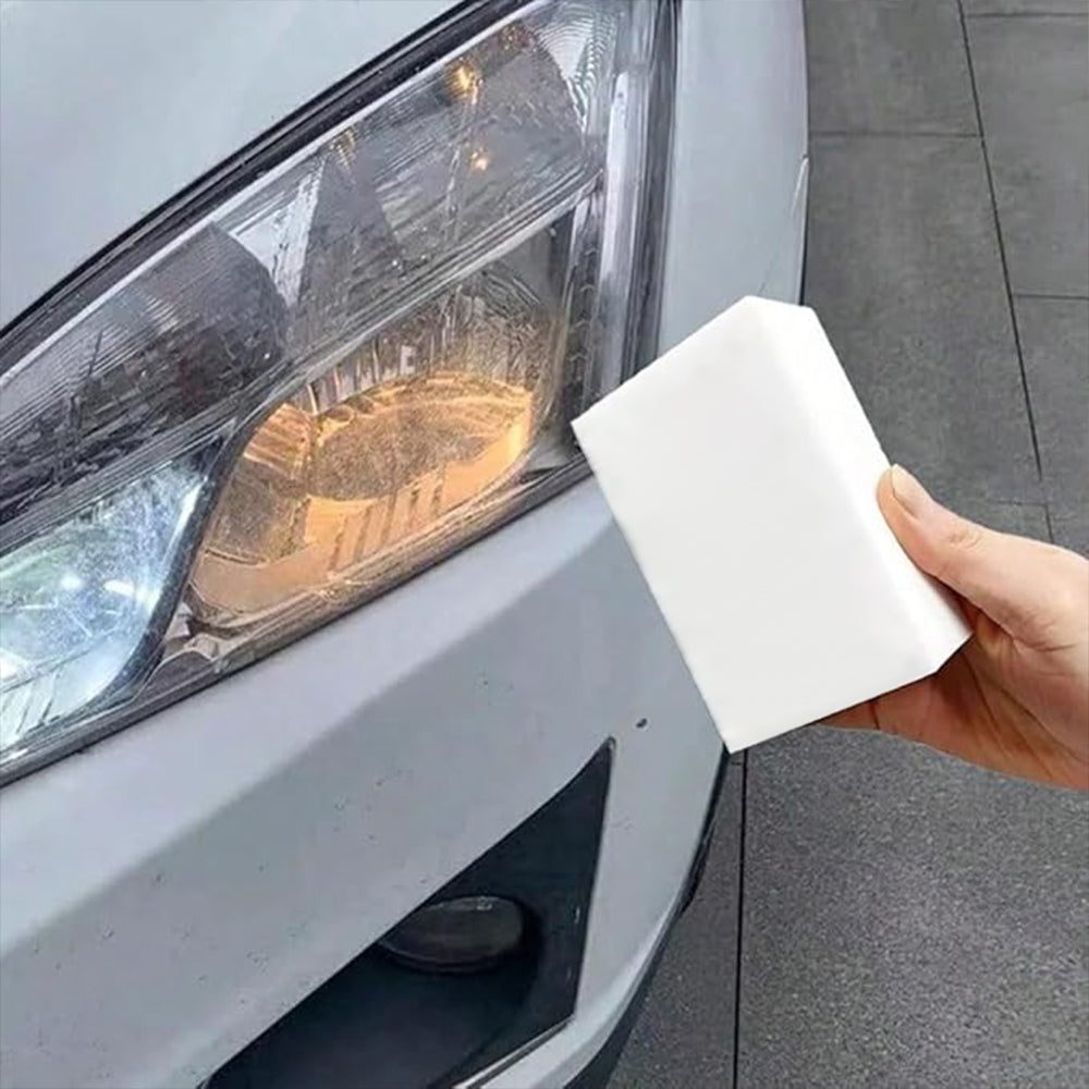 10 Esponjas Mágicas De Melamina Especial Para El Cuidado Del Coche. Limpieza Solo Con Agua, Sin Químicos Ni Detergentes_1
