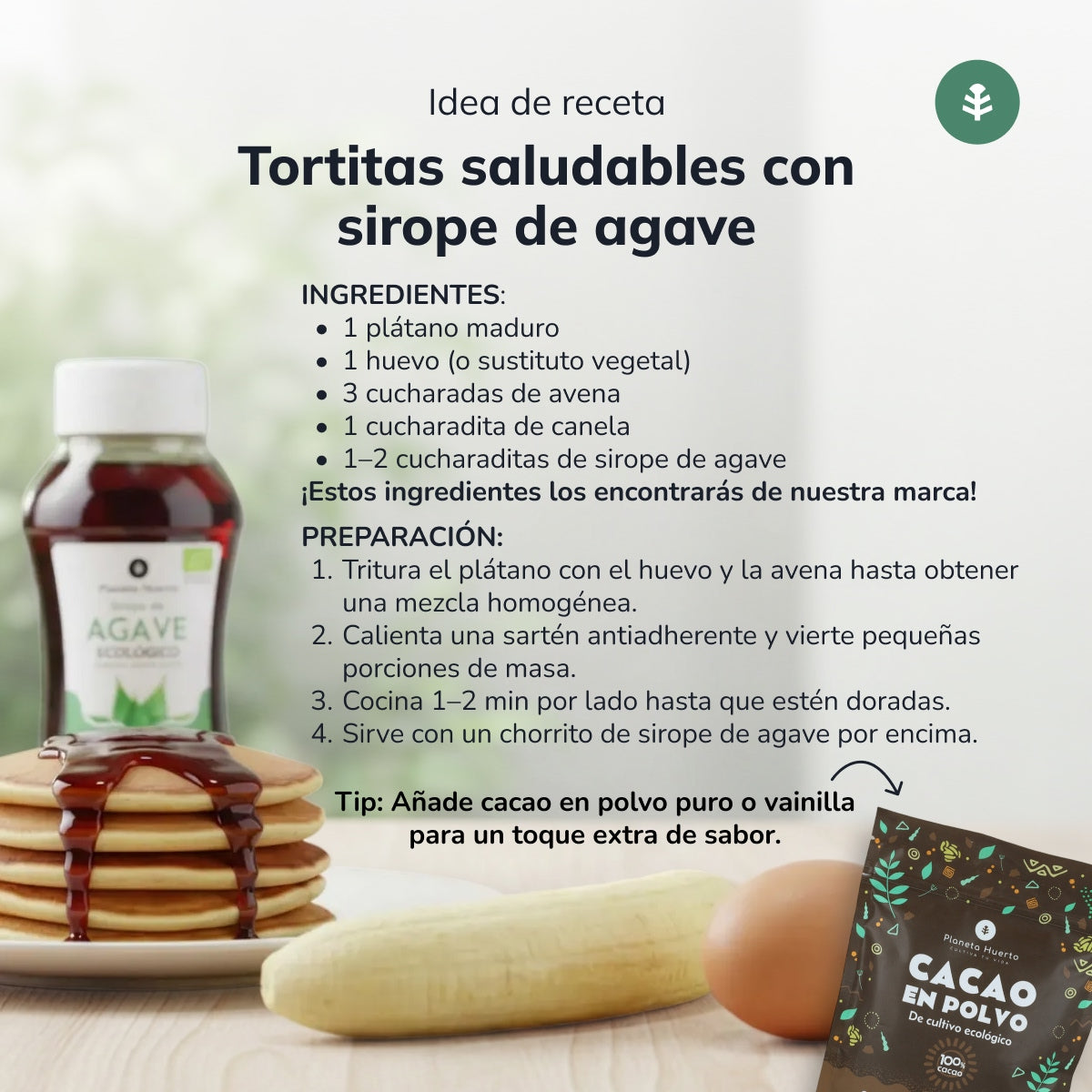 Xarope de Agave Cru Biológico Planeta Huerto 500 ml