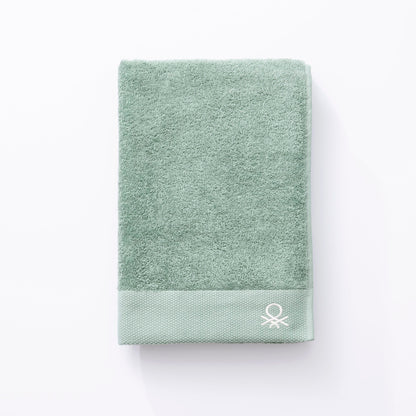 Set 3pzs Toalla 100% Algodon 500gsm C/ Logo Bordado 30x50 + 50x90 + 70x170 Verde Core Benetton_2