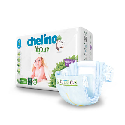 Pack 6x Pañales T3 4-10 kg Chelino Nature 36 uds