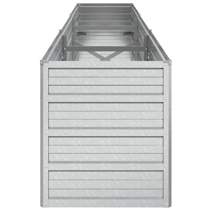 Arriate De Acero Galvanizado Plateado 240x40x45 Cm_4