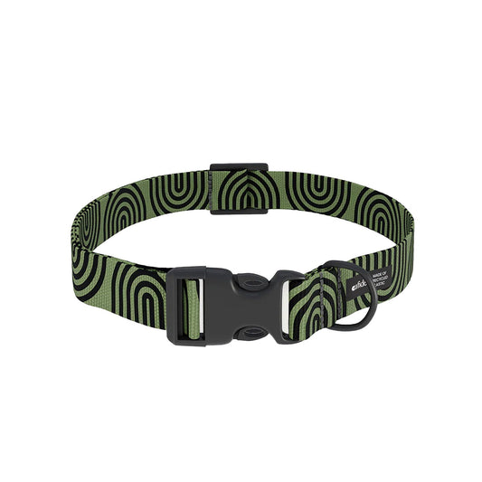 Cafide Collar De Material Pet Reciclado Verde. Modelo Juno._0