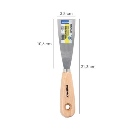 Espatula Mango Madera Hoja Acero 40 Mm. Espatula Yeso, Espatula Pintor, Espatula Masillas, Espatula Pladur, Etc.
