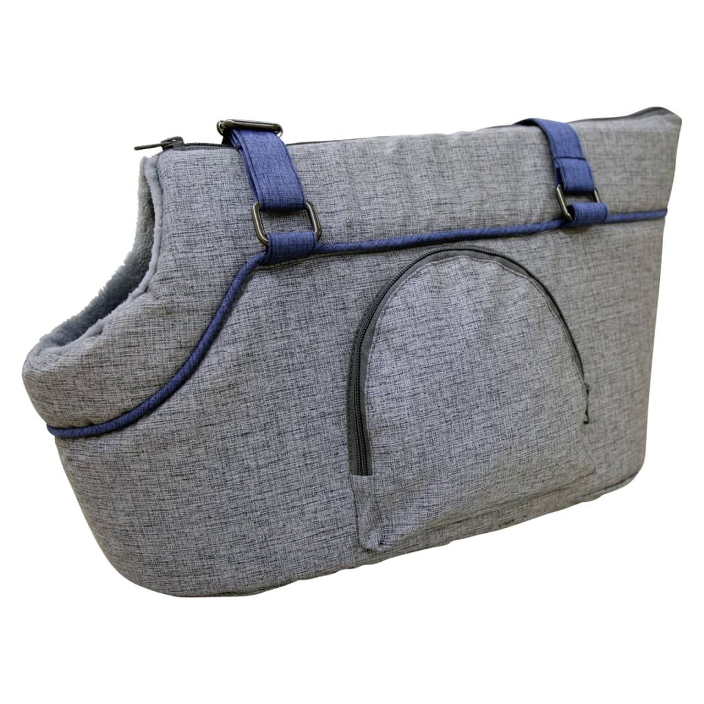 Kerbl Bolso Transportín Para Mascotas Marie Gris Y Azul 46x23x25 Cm_2