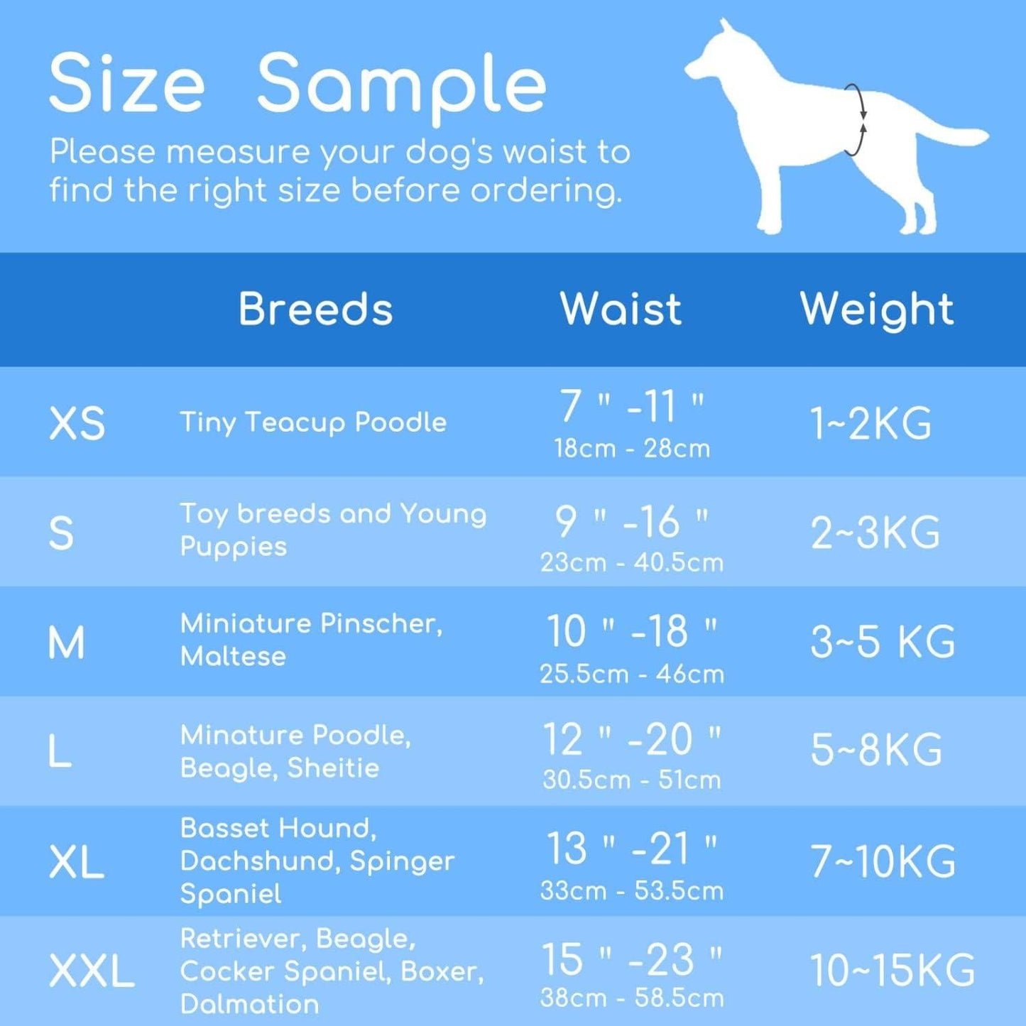 Fraldas para cães fêmeas tamanho XXL, 12 unidades. Nobreza