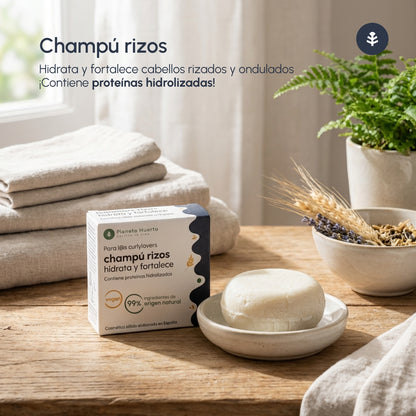 Champô Sólido Curly Method com Proteína Hidrolisada Planeta Huerto 85 gr