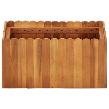 Arriate De Madera Maciza De Acacia 50x30x25 Cm_0