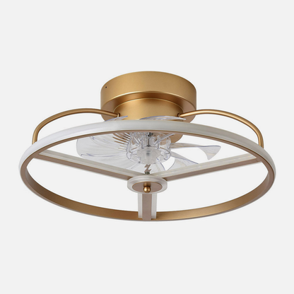 Ventilador 60w Dc Bora Dorado 8 Aspas Transp. 18x50x50cm 6vel. 3 Colores C/remoto, Mem., Timer, Reg. Intensidad 5100lm_2
