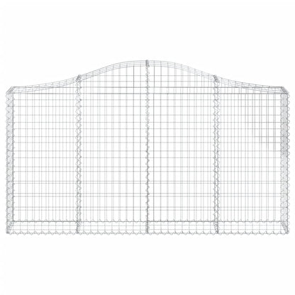 Cestas De Gaviones 7 Uds Forma De Arco Hierro 200x30x100/120 Cm_3