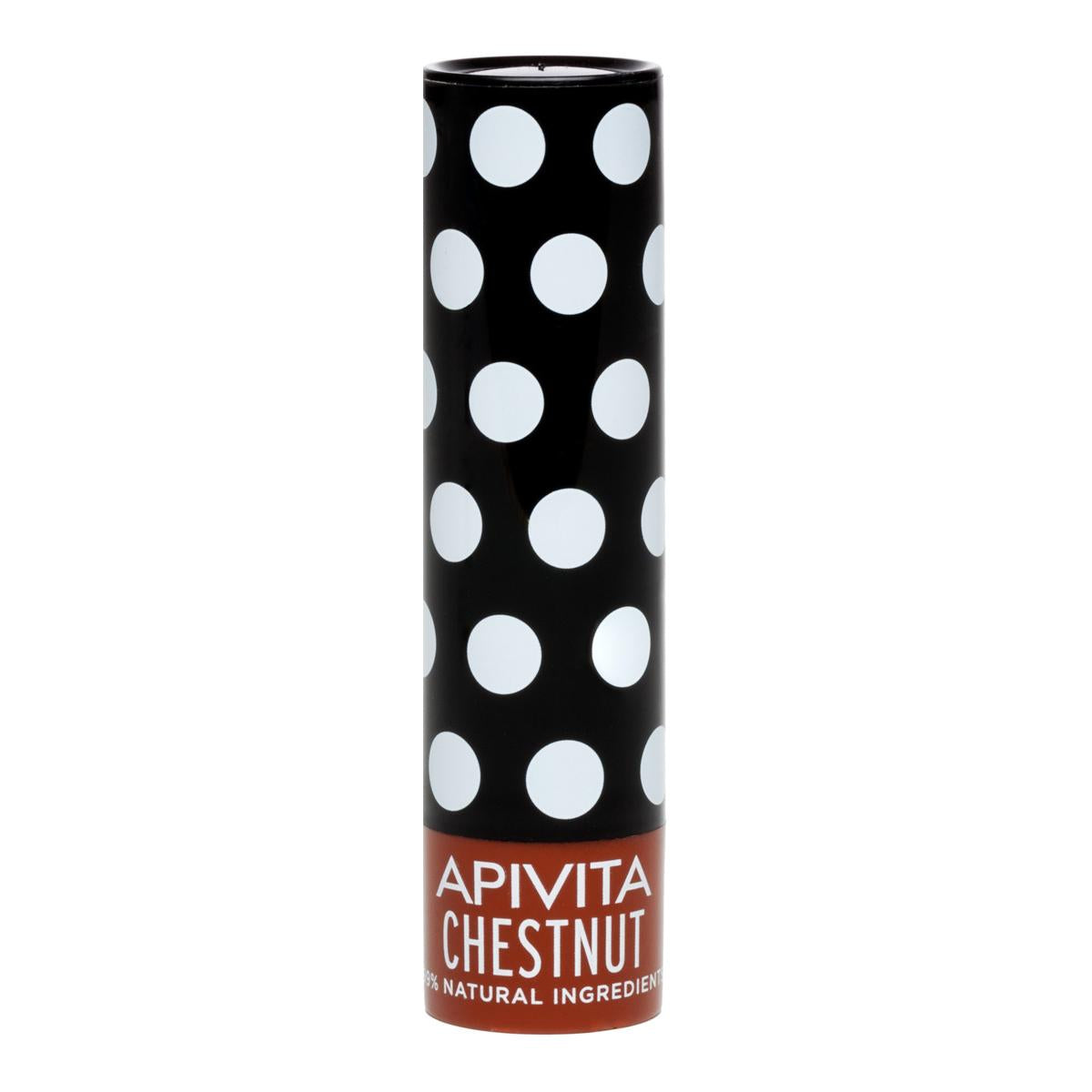 Bálsamo labial com cor castanha Apivita 4,4g