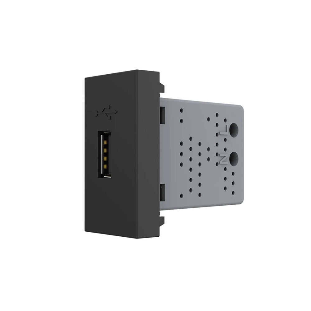 Conector Usb Negro Para Mecanismo De Empotrar_2
