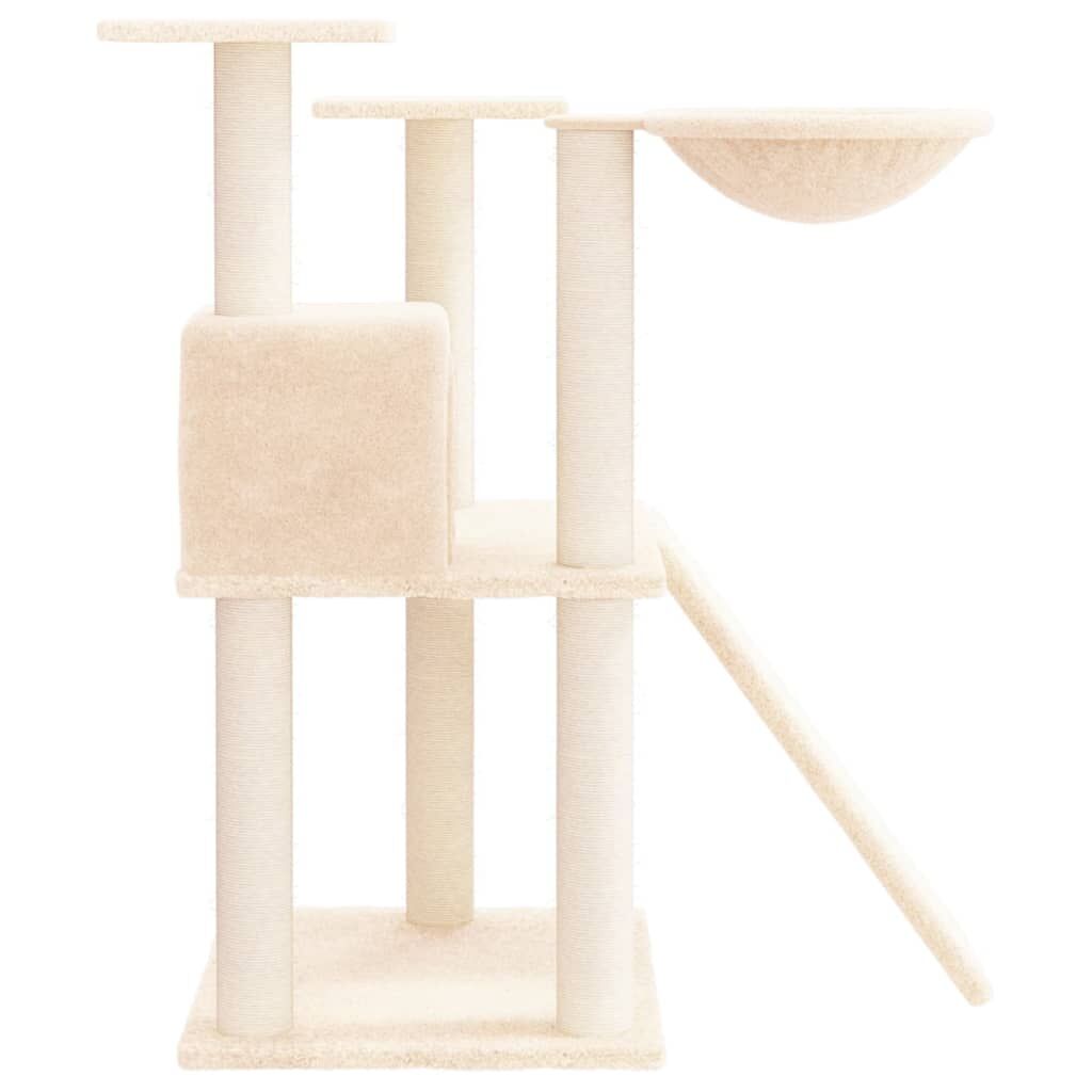 Vidaxl Rascador Para Gatos Con Postes De Sisal Color Crema 83 Cm_3