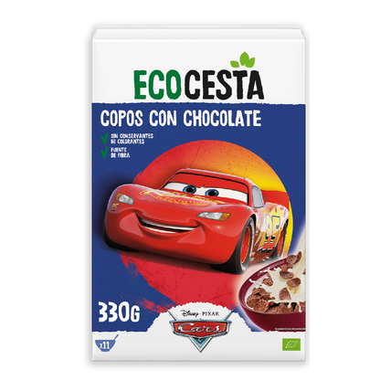 Flocos de Cereal de Chocolate com Milho Biológico Disney Edition Ecocesta 330 g