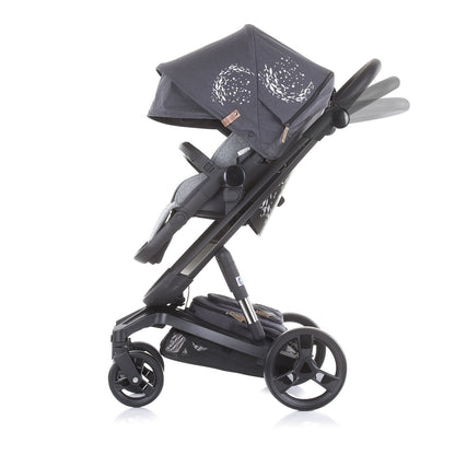 Carrito De Bebé Tres Piezas Electra Black Chasis Silver_2