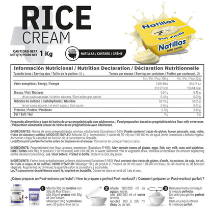 Rice Cream (crema De Arroz Pregelatinizada) - 1kg - Natillas De Vainilla - Fuente De Carbohidratos De Bue - Masmusculo S_5