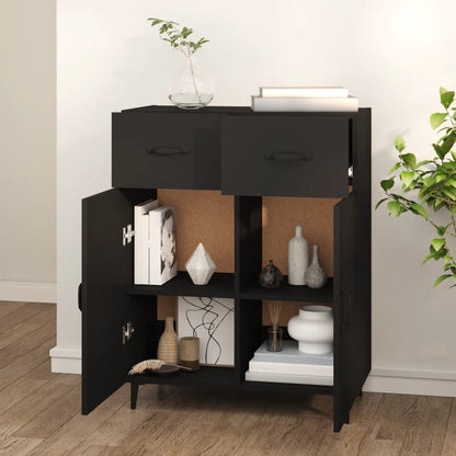 Aparador De Madera De Ingeniería Negro 69,5x34x90 Cm / Vetonek_4