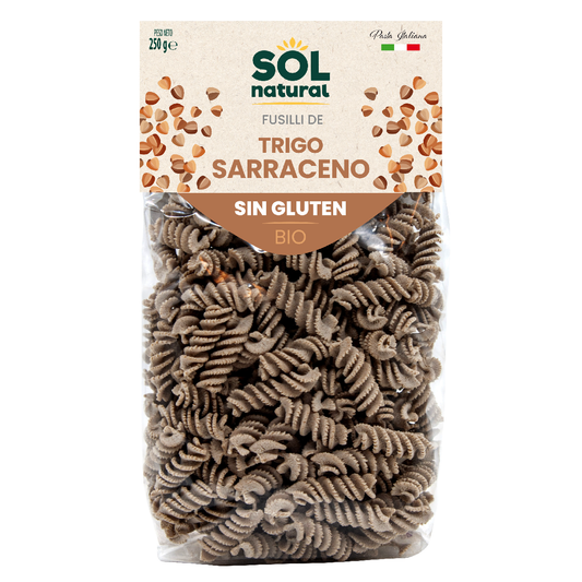 Fusilli de trigo sarraceno sem glúten Bio Sol Natural 250 g