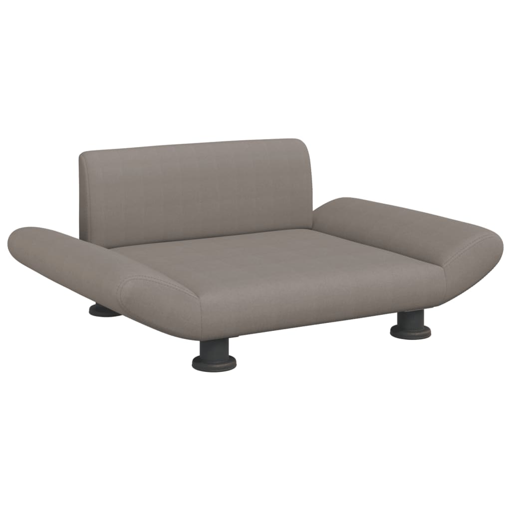 Cama Para Perros De Tela Gris Taupe 70x45x28 Cm / Vetonek_4