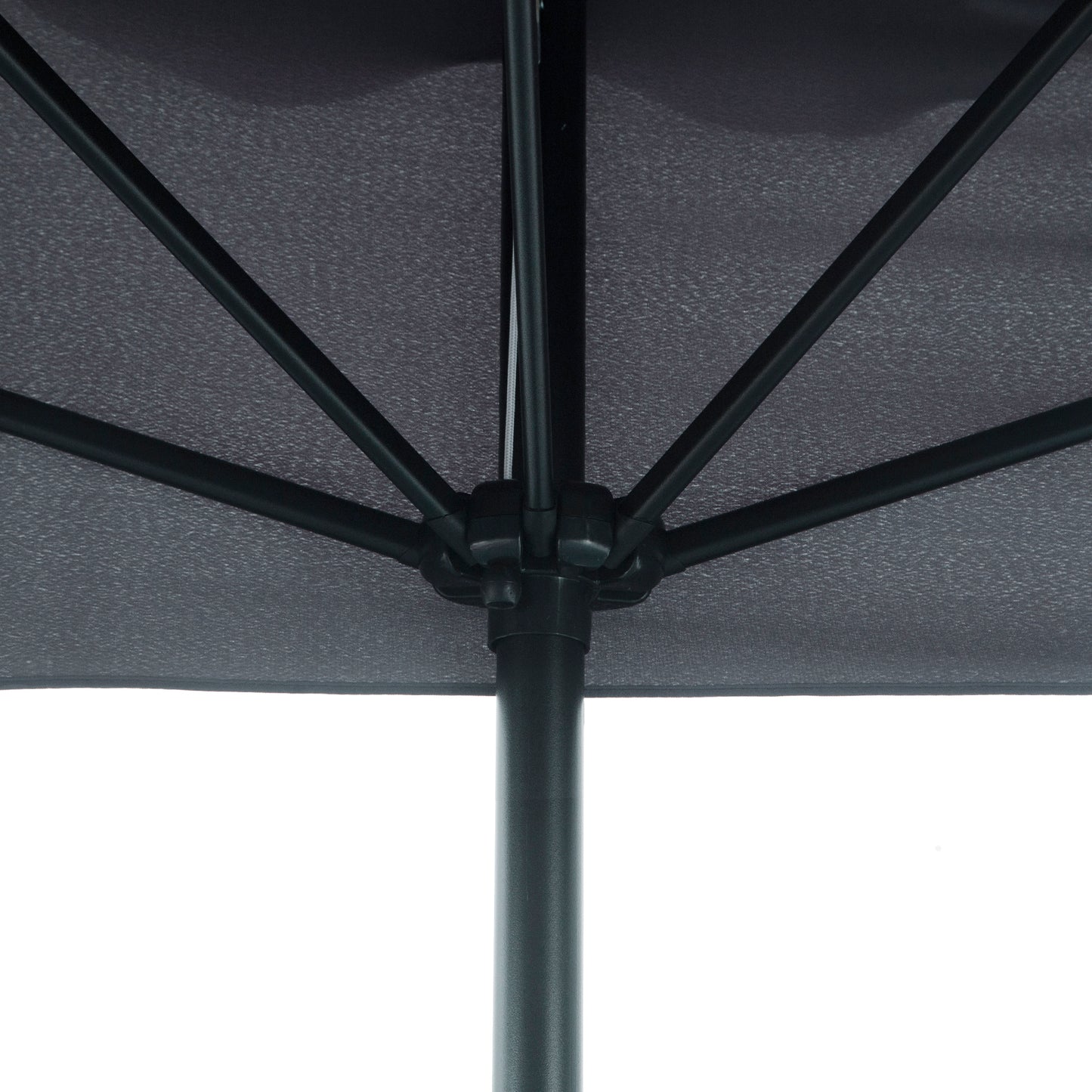 Outsunny Sombrilla Rectangular 230x130x249 Cm Con Manivela Protección Uv Gris_3