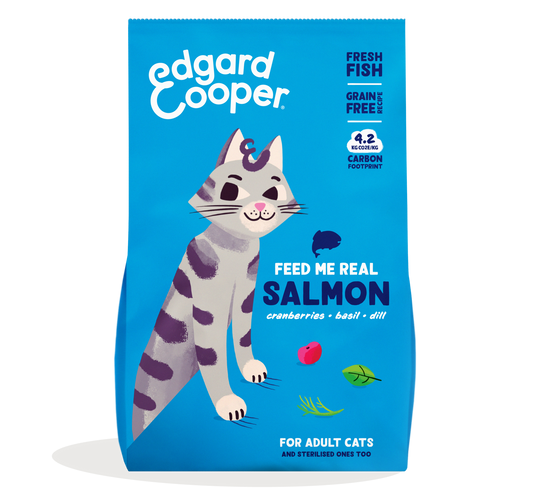 Edgard &amp; Cooper Ração para gatos com salmão fresco 4 kg