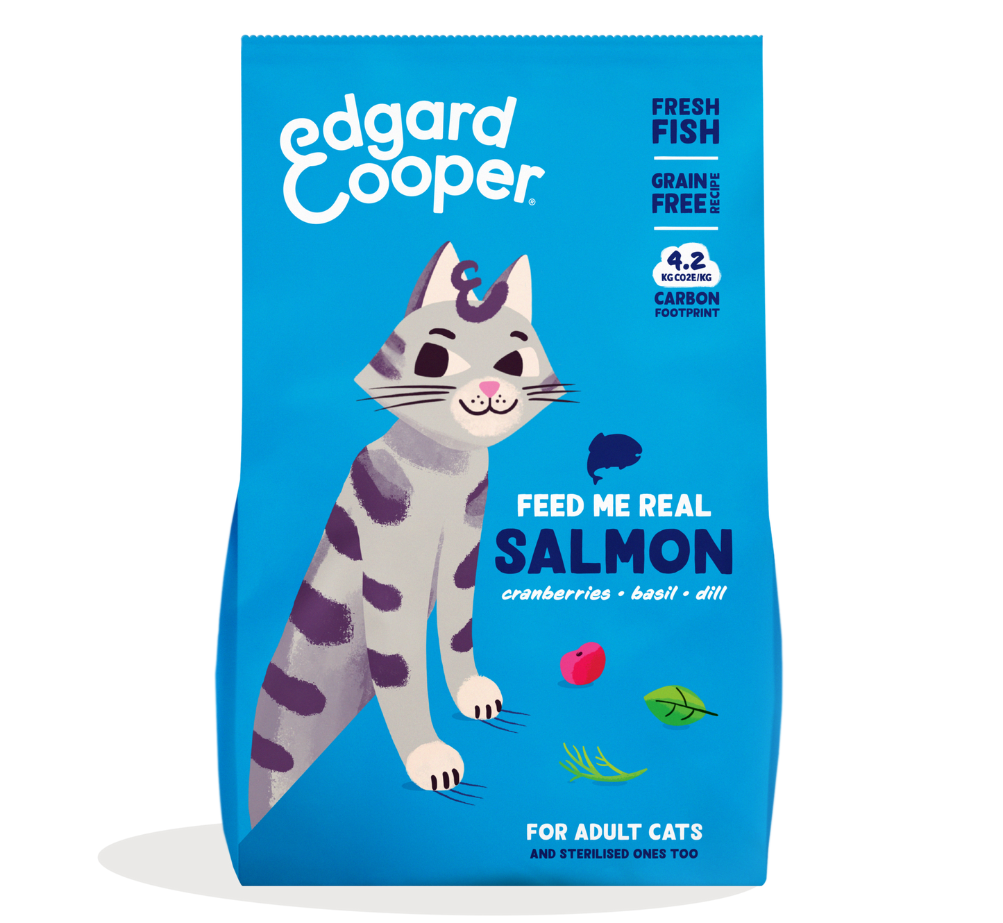Edgard &amp; Cooper Ração para gatos com salmão fresco 4 kg