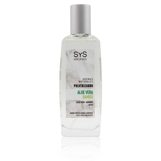 Ambientador Pulverizador Aloe Vera-Bambú Mármol SYS Aromas 100 ml | Aroma Agreste y Herbal | Relajante_0