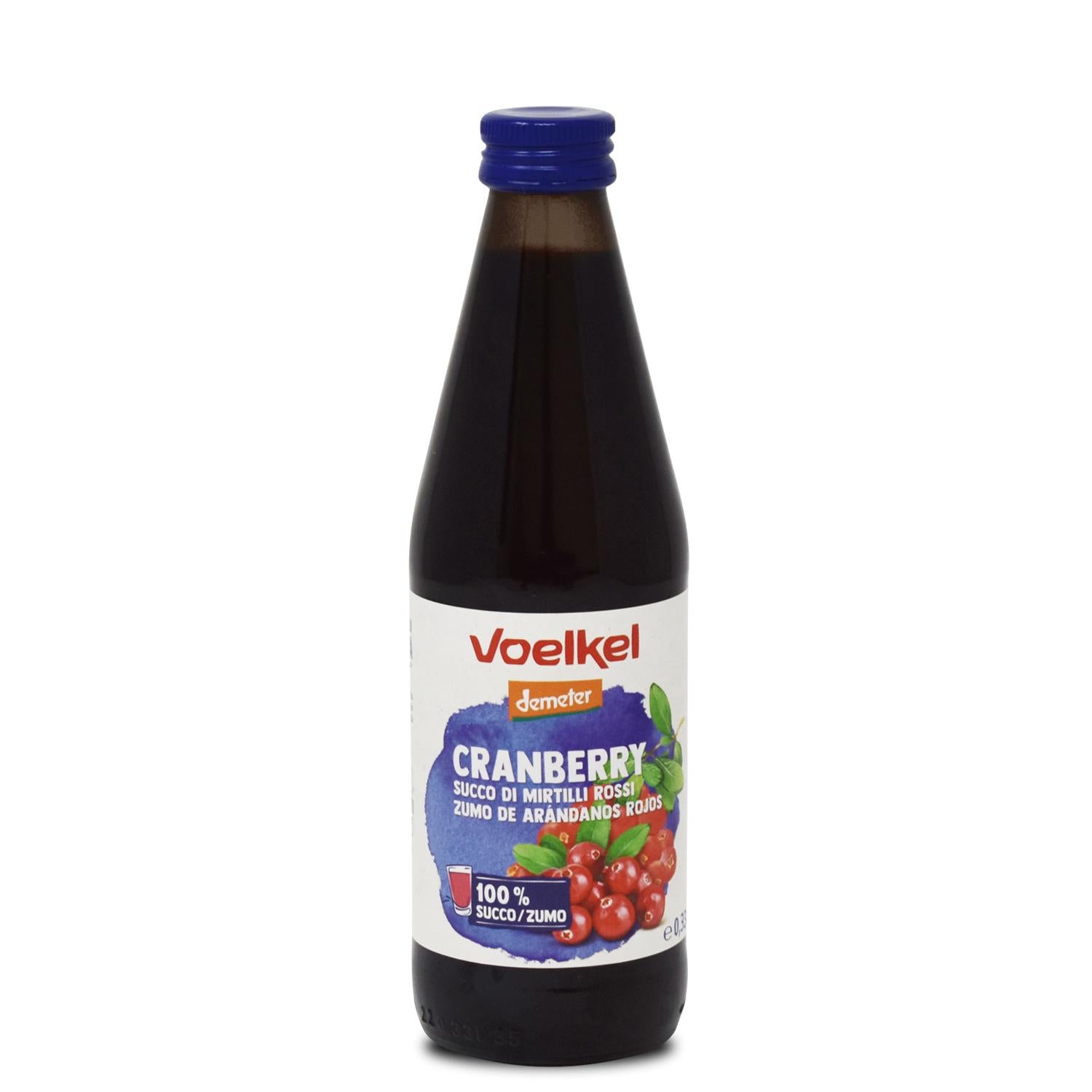 Zumo de Arándanos Rojos Puro Demeter Voelkel 330 ml