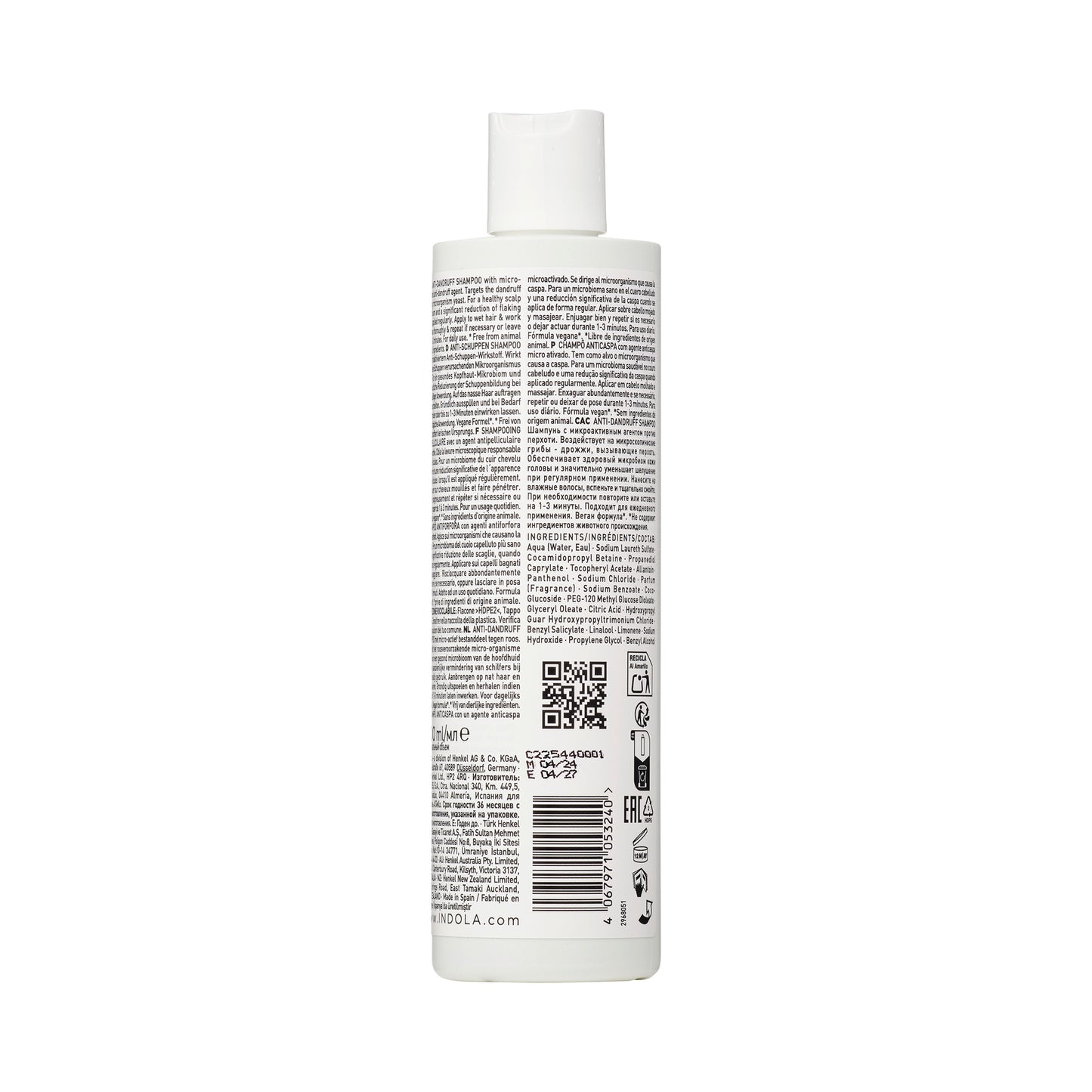 Indola Champú Anticaspa Equilibrante Profesional 300ml_2