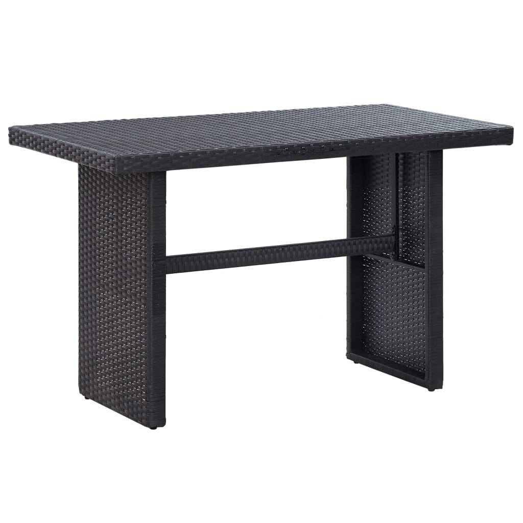 Vidaxl Set De Muebles De Jardín 3 Pzas Y Cojines Ratán Sintético Negro_4