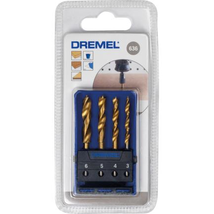 Conjunto de brocas para madeira Dremel de 4 peças