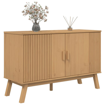 Aparador Olden Madera Maciza De Pino Marrón 114x43x73,5 Cm / Vetonek_4